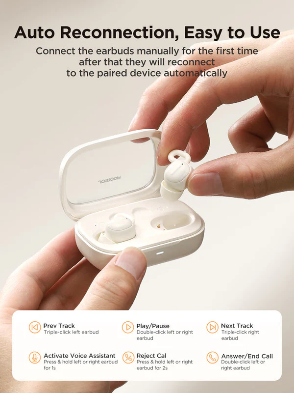 Joyroom Cozydots Series JR-TS1 True Wireless Sleep Earbuds - White - Image 5