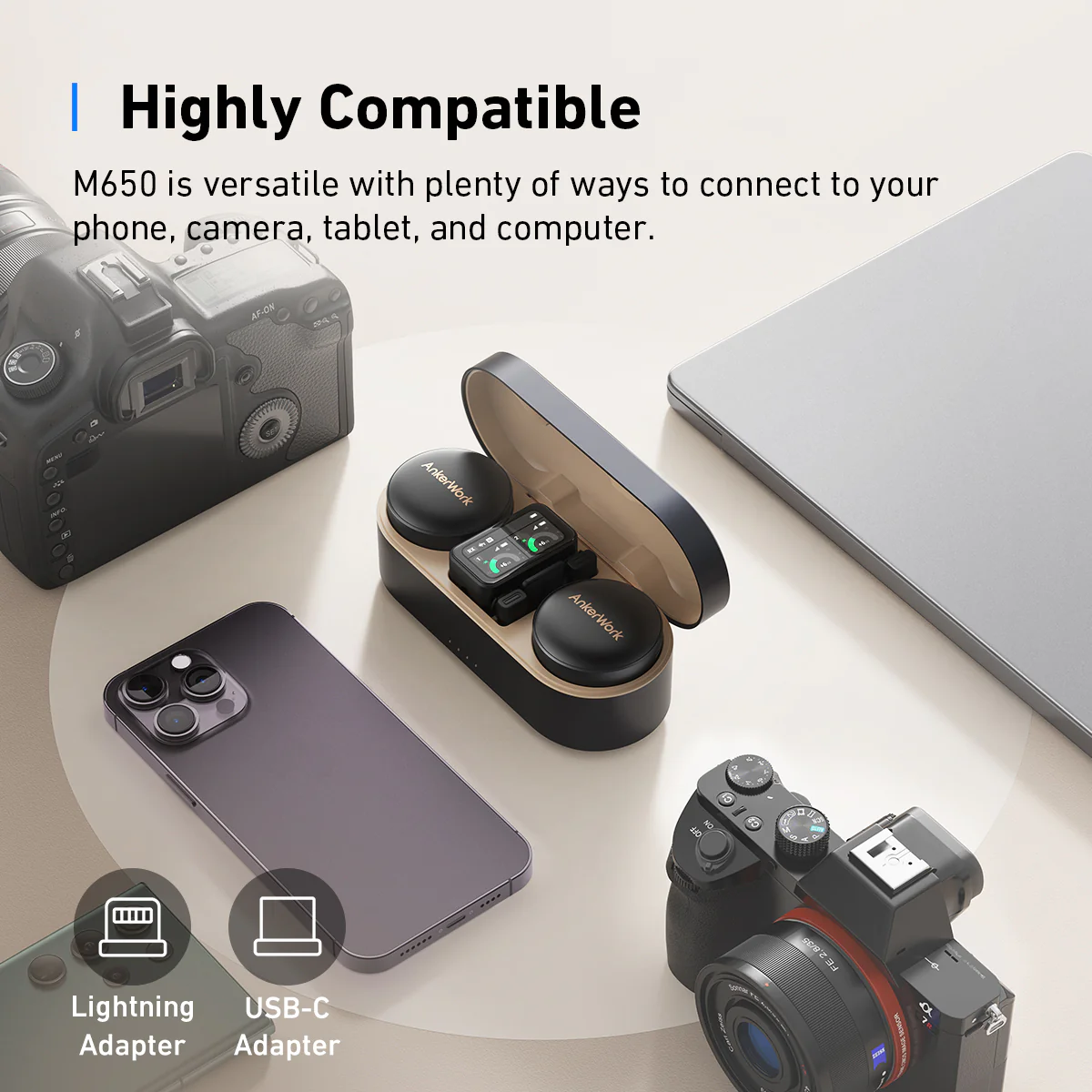 Anker Work M650 Wireless Microphone for content creators - Image 2