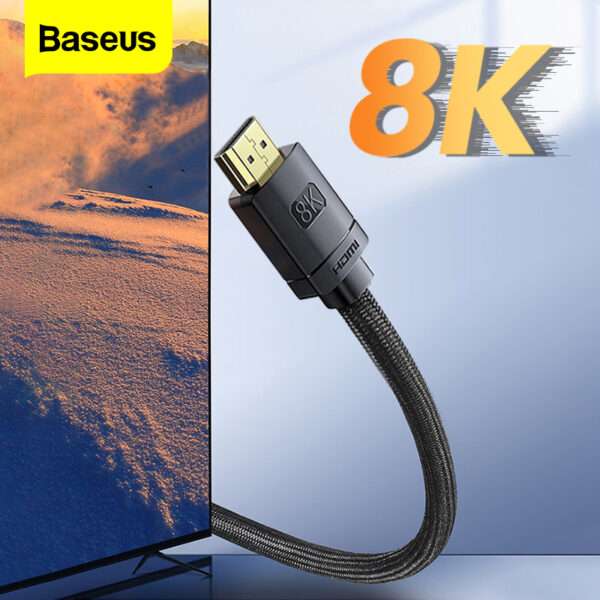 Baseus 10M 8K HDMI Cable – 4K 120Hz, HDR, High-Speed - Image 2