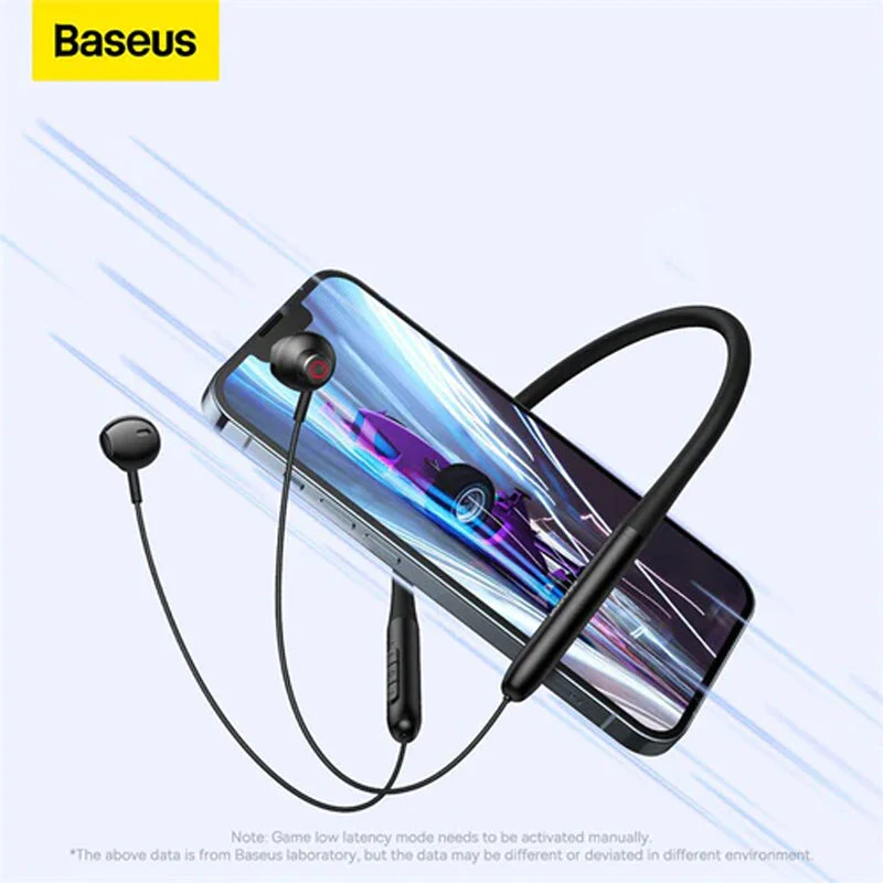 Baseus Bowie P1 Neckband Wireless Earphones Cluster Black - Image 4