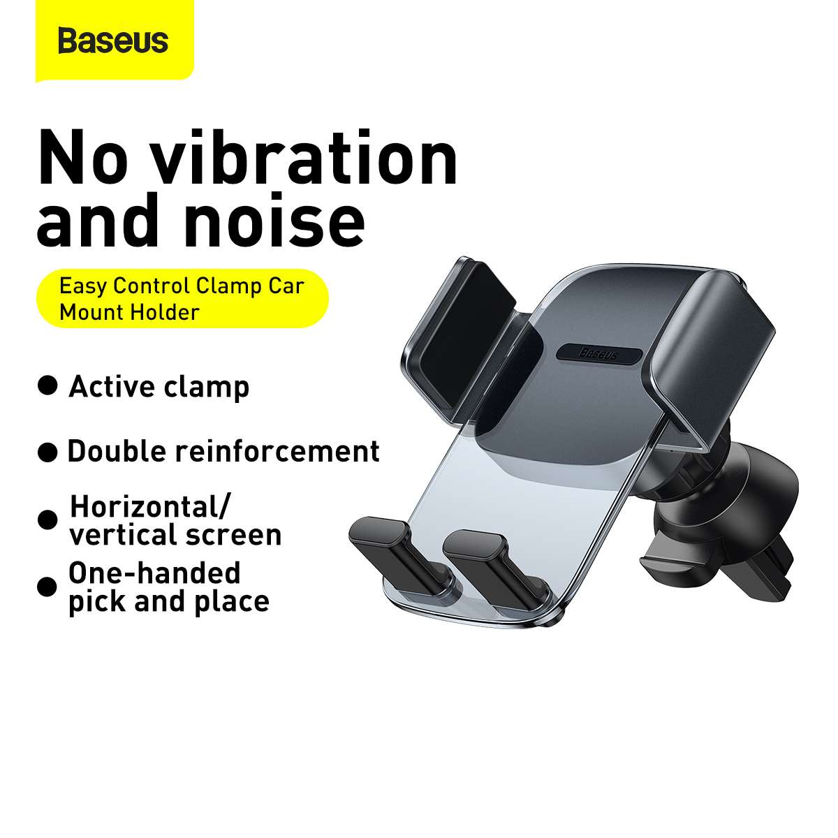 Baseus Easy Control Clamp Car Mount Holder (Air Outlet Version) - Image 3