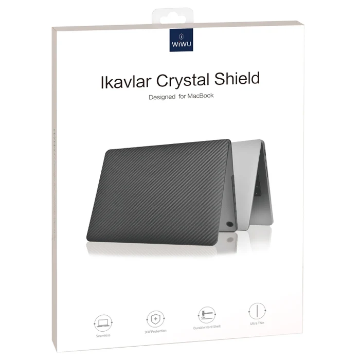 WIWU Ikavlar Shield Case For MacBook Pro 13.3 20-22 Black - Image 3