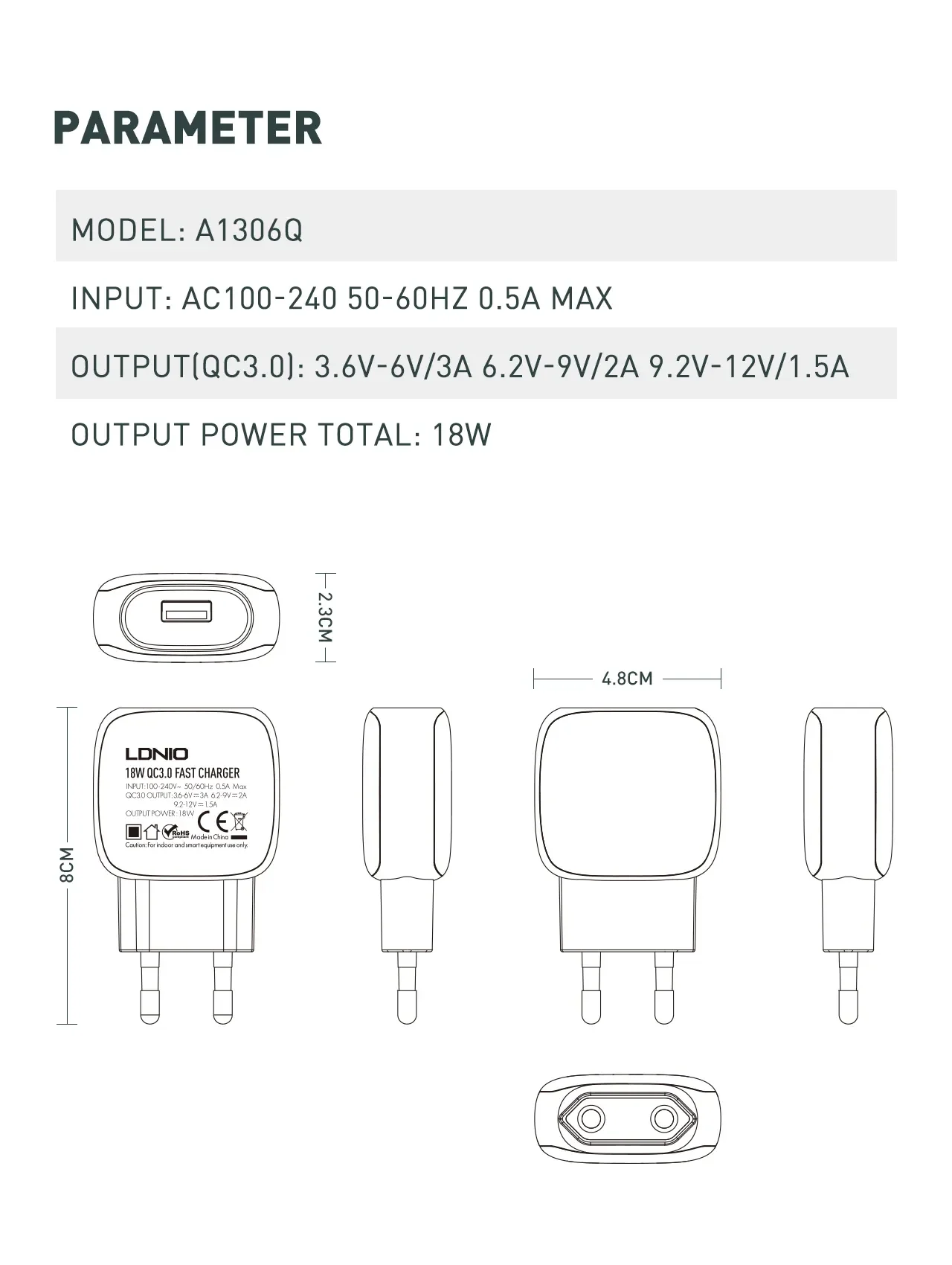 Ldnio 18W QC3.0 Fast Charger - Image 4