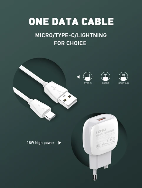 Ldnio 18W QC3.0 Fast Charger - Image 2