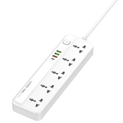 Ldnio Power Strip - 5-Way Outlet with USB Ports