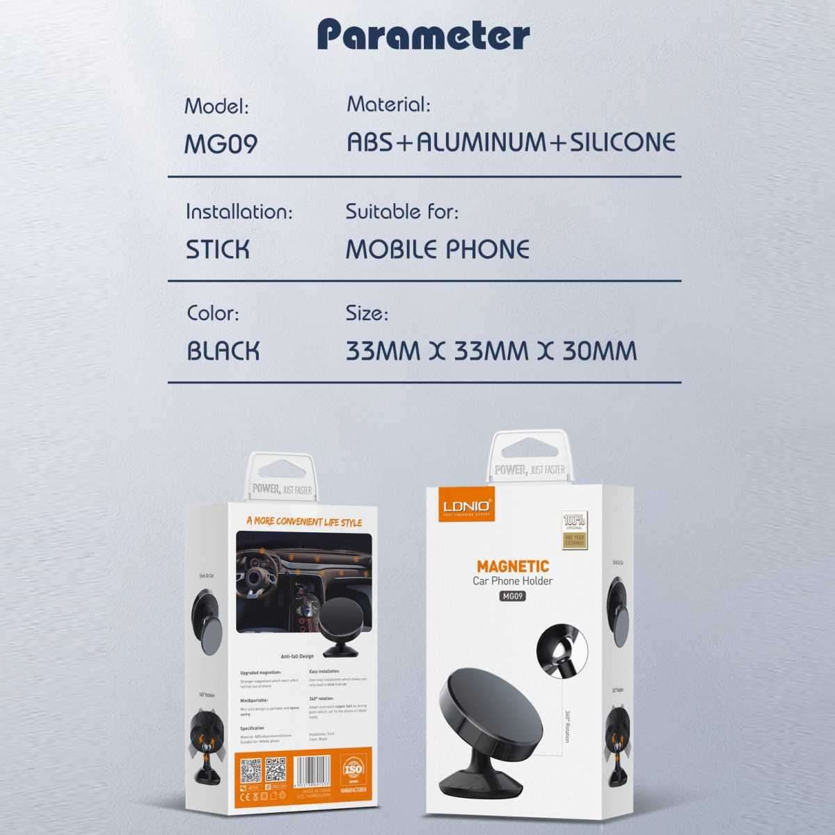 Ldnio Universal Magnetic Mobile Phone Holder - Image 4