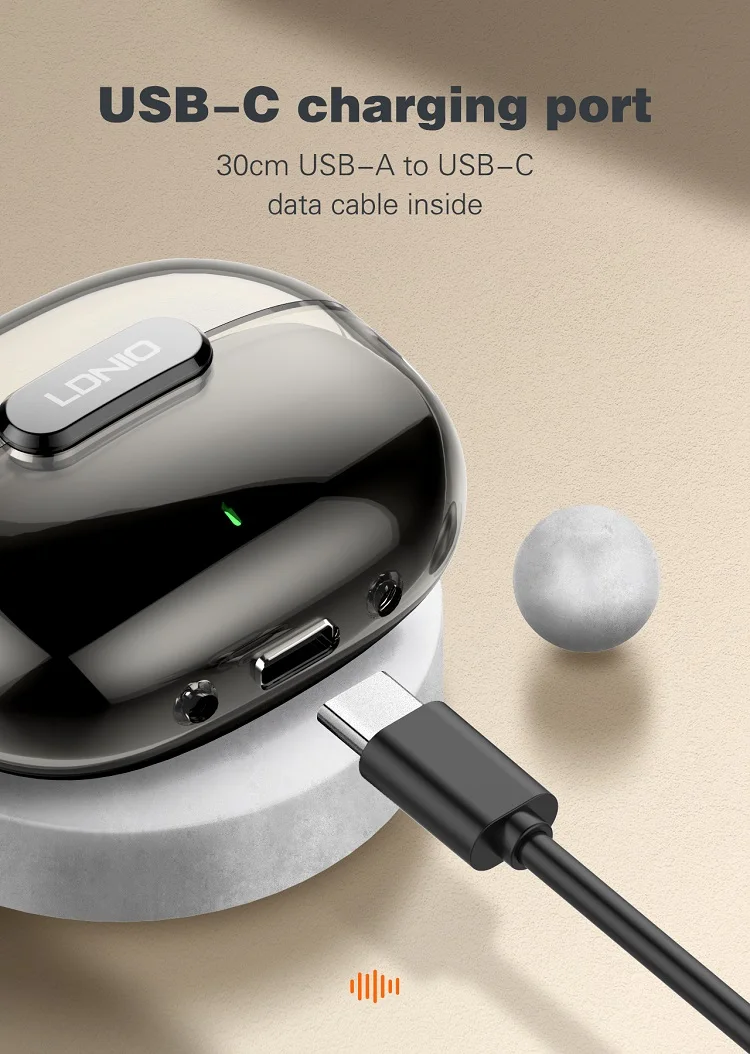 Ldnio T03 Wireless Stereo Bluetooth Earbuds - Image 3