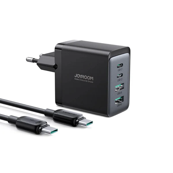 Joyroom 67W GaN Fast Charger 4-Port + 100W Cable | Pakistan