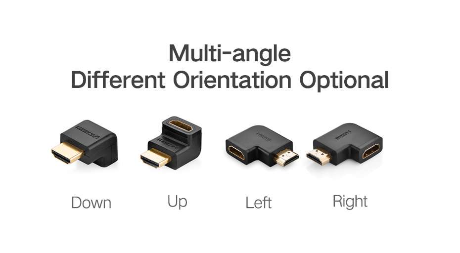 UGREEN HDMI MALE TO FEMALE ADAPTER UP - Image 2