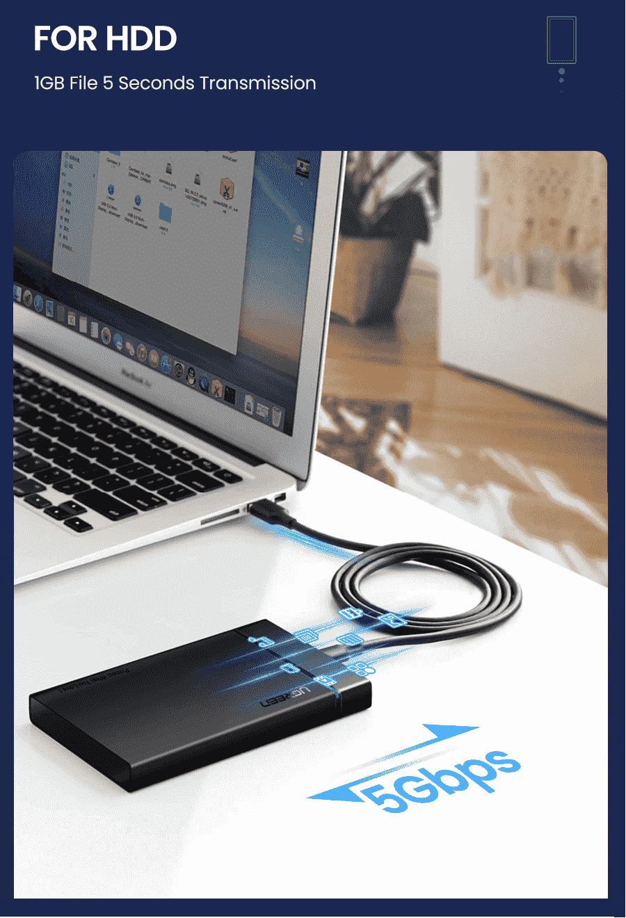 USB Type-C Cable – UGREEN Pakistan | Fast Charging & Data - Image 3