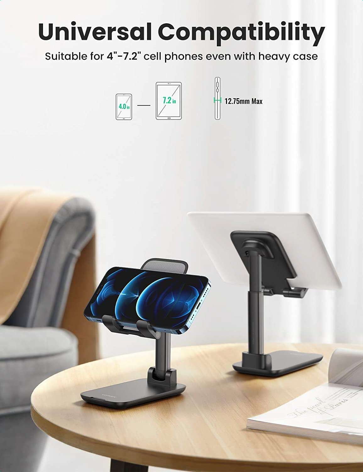 Ugreen Foldable Multi-Angle Desktop Phone Stand - Image 4