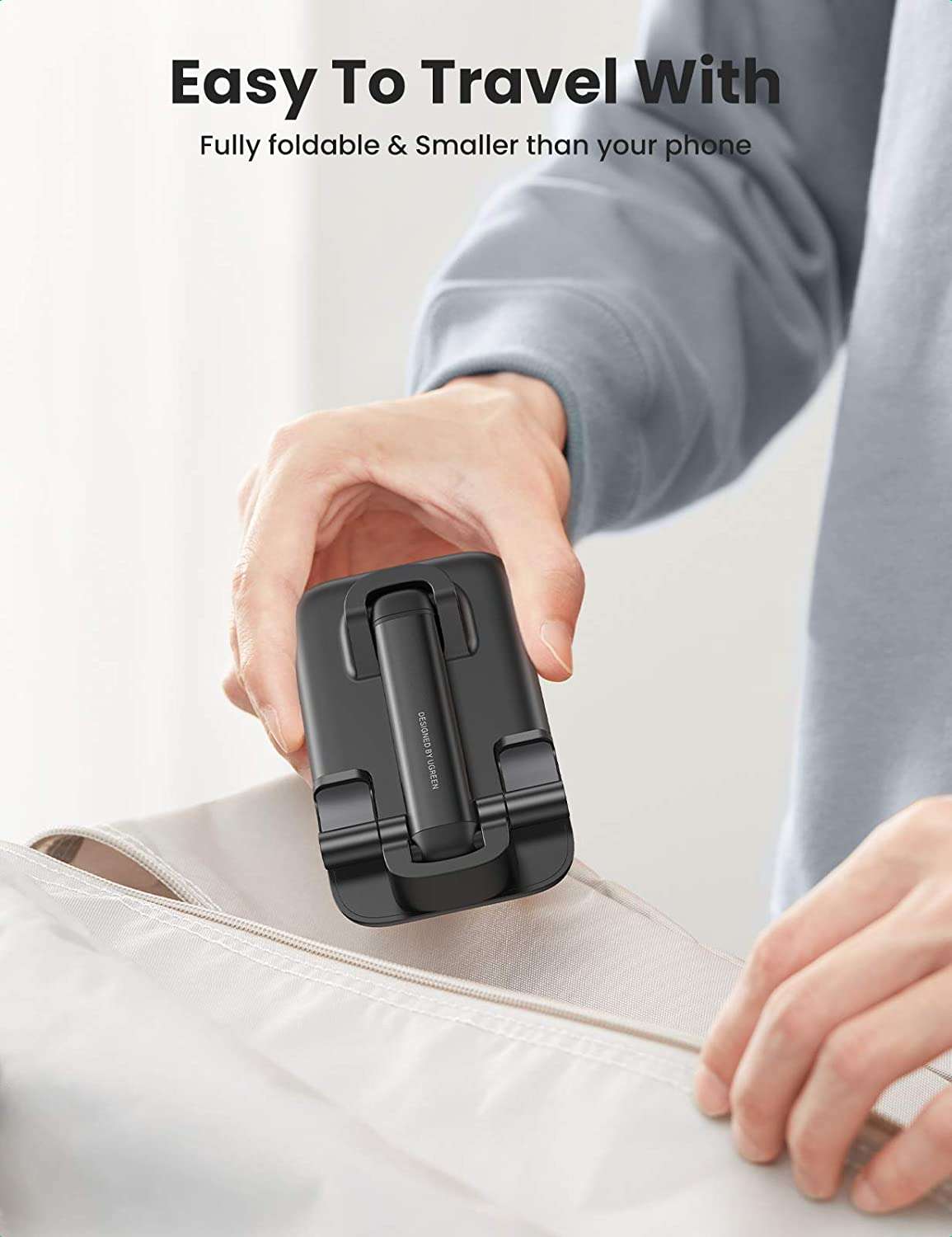 Ugreen Foldable Multi-Angle Desktop Phone Stand - Image 2