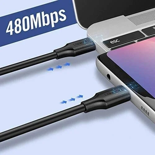 UGREEN USB-C 2.0 Male to USB-C 2.0 Male 3A Data Cable - Image 4