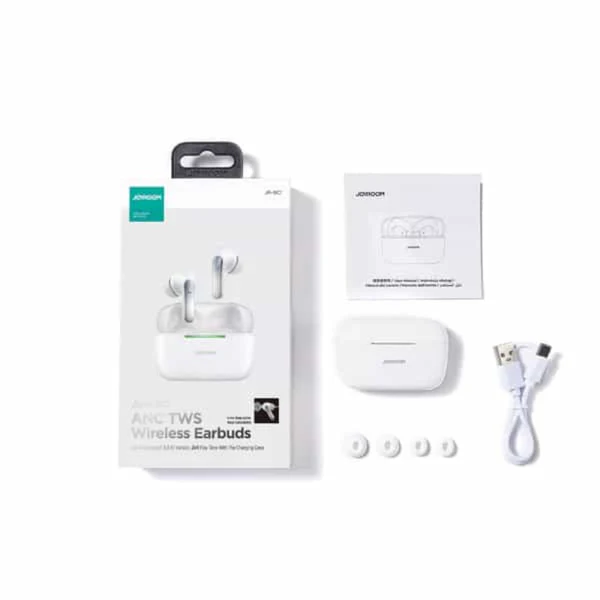 Joyroom JR-BC1 True Wireless ANC Earbuds-with cover - White - Image 2