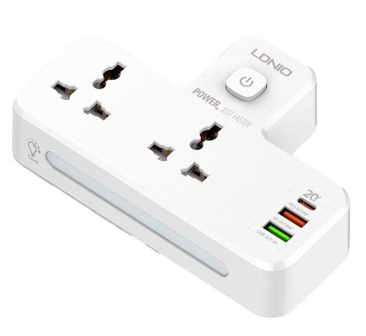 Ldnio Power Extension USB-C 20W PD for Mac | 2 USB-A Ports