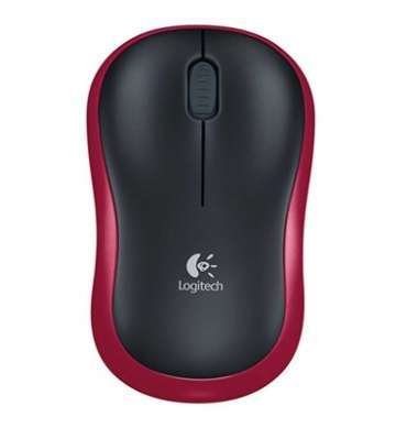 Logitech Wireless Mouse M185 - Red | Black