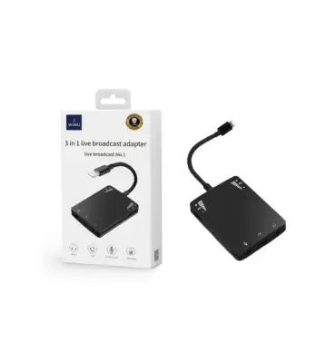Wiwu 3-in-1 Live Broadcast Adapter – Stream, Charge