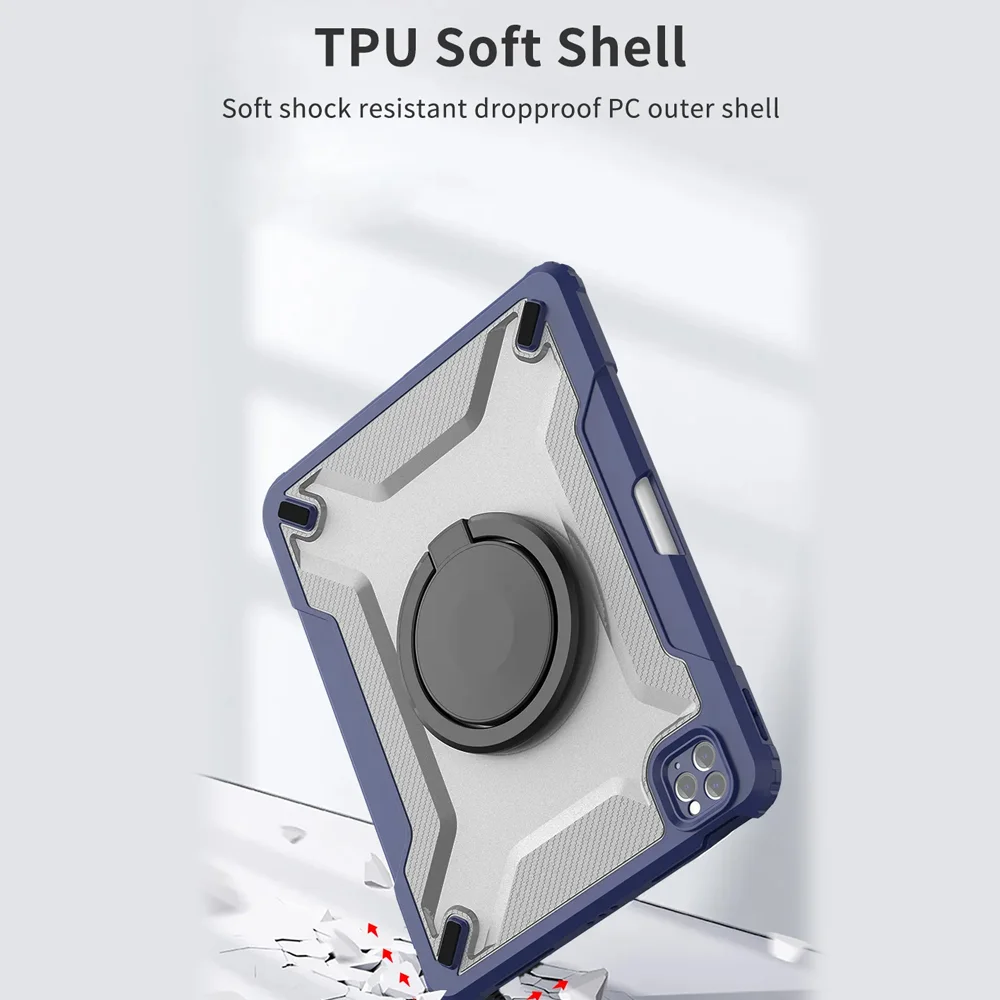 Wiwu Mecha Protective Case for iPad 10.2"/10.5" Black & Blue