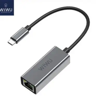 Wiwu RJ45 Type-C to LAN Adapter – Fast Ethernet Connectivity
