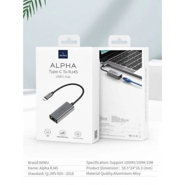 Wiwu RJ45 Type-C to LAN Adapter – Fast Ethernet Connectivity - Image 5