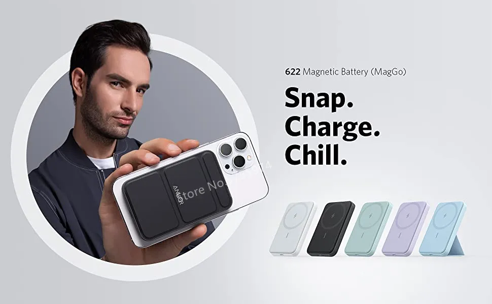 Anker Magnetic Power Bank 5000mAh Foldable Wireless Portable - Image 4