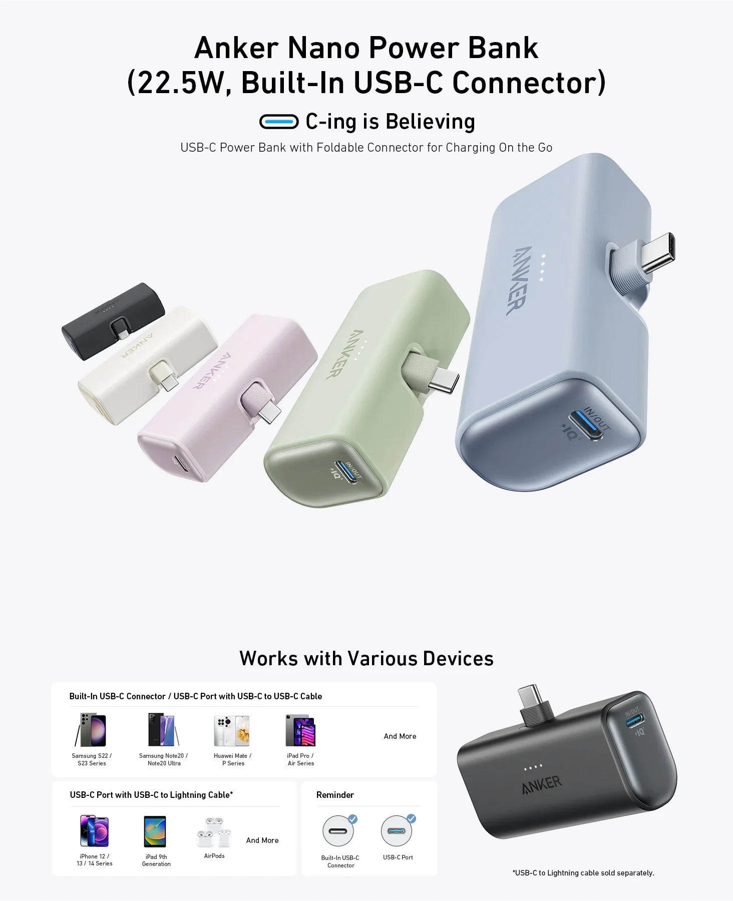 Anker Nano Power Bank 5000mAh | USB-C Fast Charging - Image 6